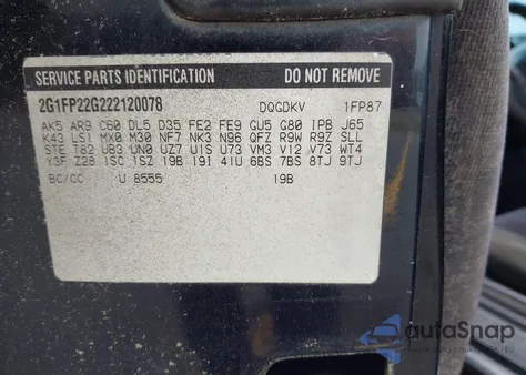 2002 Chevrolet Camaro Z28 from USA, damaged, VIN 2G1FP22G222120078